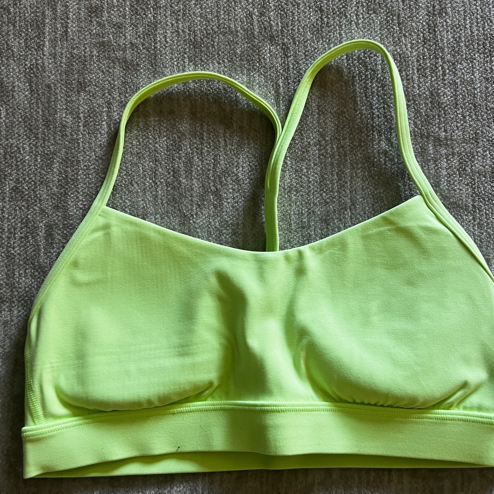 Lime Green Women's Sports Bra